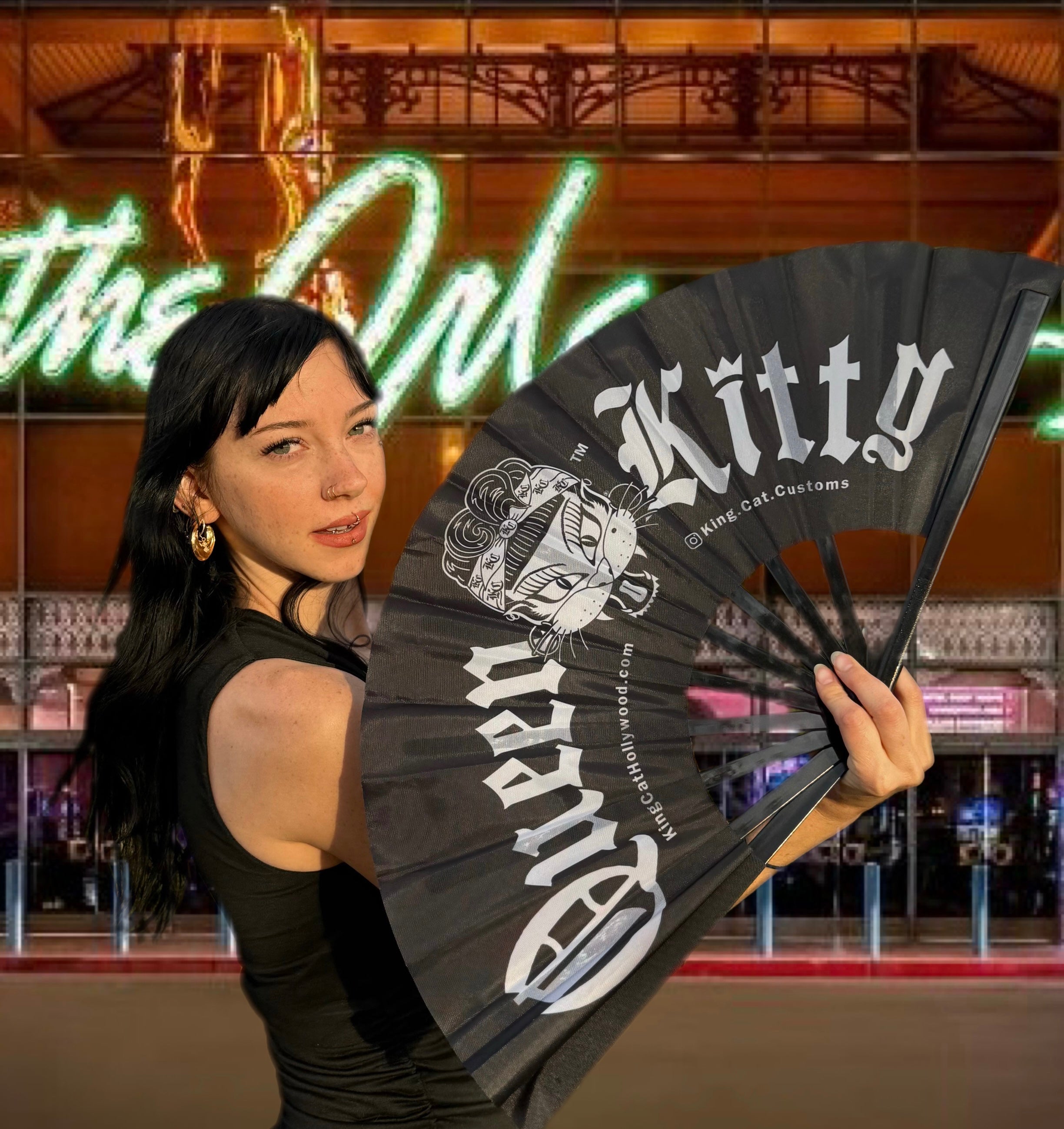 Queen Kitty Custom Limited Edition Hand Fan